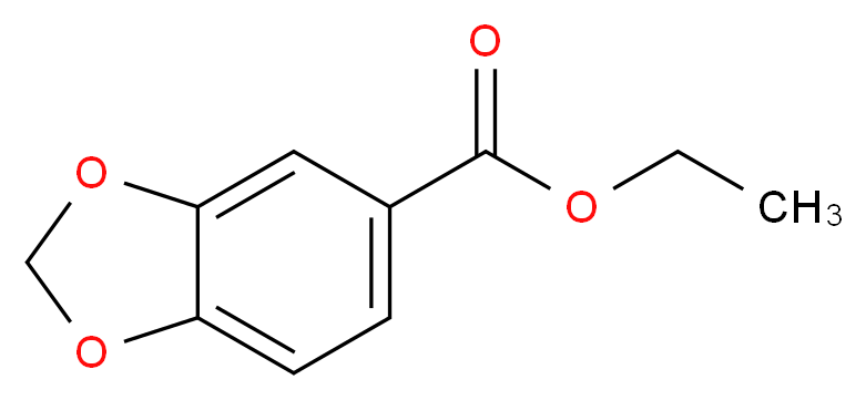 ethyl 2H-1,3-benzodioxole-5-carboxylate_分子结构_CAS_6951-08-2