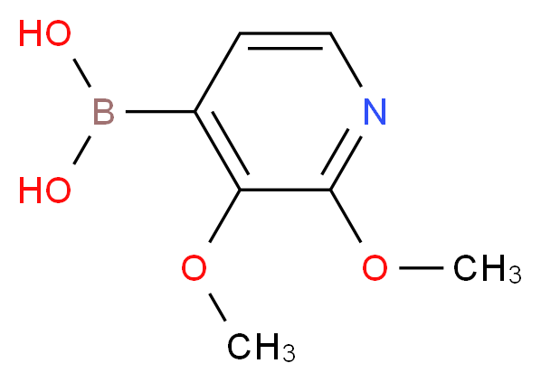 2,3-DIMETHOXYPYRIDINE-4-BORONIC ACID_分子结构_CAS_1031438-93-3)