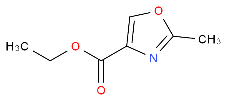 Ethyl 2-methyl-1,3-oxazole-4-carboxylate_分子结构_CAS_10200-43-8)