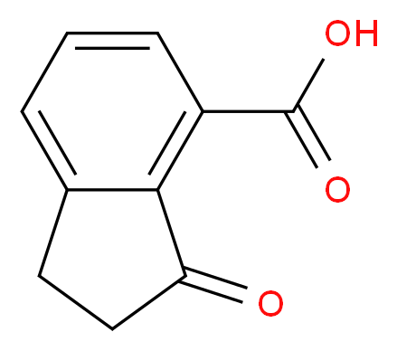 3-oxo-2,3-dihydro-1H-indene-4-carboxylic acid_分子结构_CAS_71005-12-4