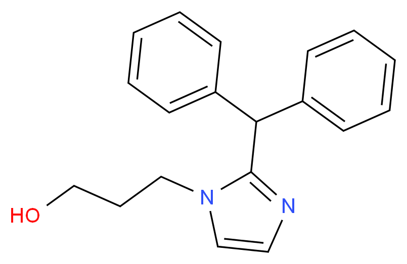 3-[2-(diphenylmethyl)-1H-imidazol-1-yl]propan-1-ol_分子结构_CAS_)