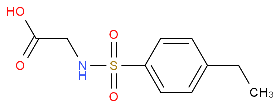 N-[(4-ethylphenyl)sulfonyl]glycine_分子结构_CAS_670255-99-9)