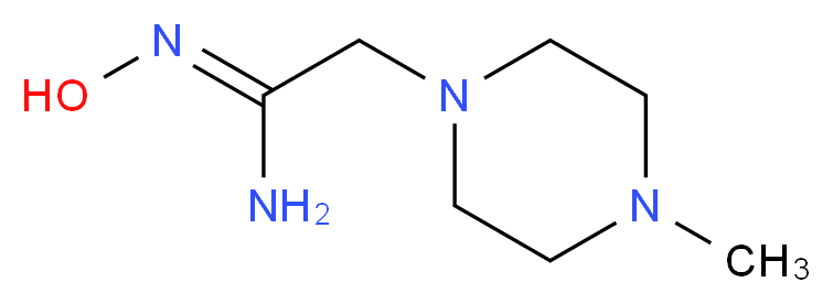 (Z)-N'-hydroxy-2-(4-methylpiperazin-1-yl)ethenimidamide_分子结构_CAS_650579-66-1