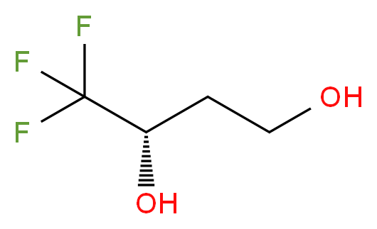 (3R)-4,4,4-Trifluorobutane-1,3-diol_分子结构_CAS_135859-36-8)