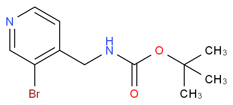 tert-butyl N-[(3-bromopyridin-4-yl)methyl]carbamate_分子结构_CAS_1060813-11-7