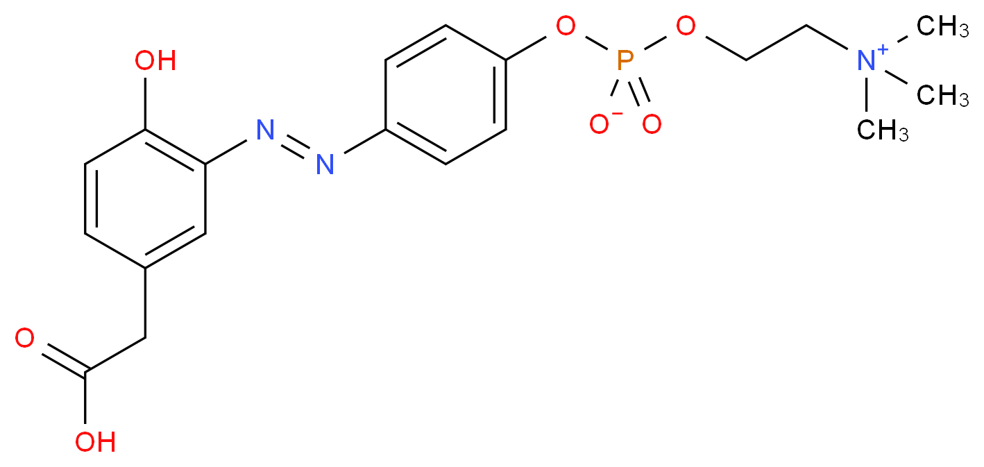 4-Hydroxy-3-(p-diazophenylphosphorylcholine) Phenylacetic Acid_分子结构_CAS_359435-74-8)