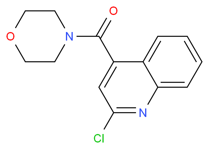 2-chloro-4-(morpholin-4-ylcarbonyl)quinoline_分子结构_CAS_135323-95-4)