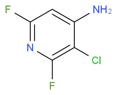 3-chloro-2,6-difluoropyridin-4-amine_分子结构_CAS_405230-78-6