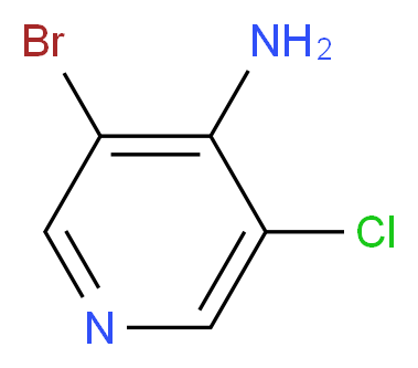 3-bromo-5-chloropyridin-4-amine_分子结构_CAS_159783-78-5