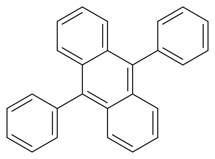 9,10-diphenylanthracene_分子结构_CAS_1499-10-1