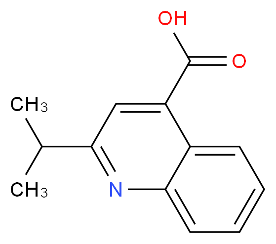 2-isopropylquinoline-4-carboxylic acid_分子结构_CAS_)