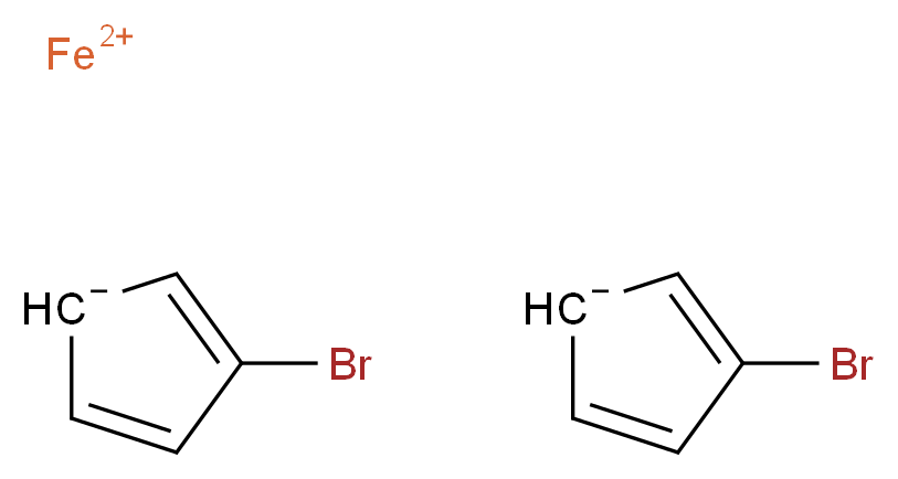 λ<sup>2</sup>-iron(2+) ion bis(3-bromocyclopenta-2,4-dien-1-ide)_分子结构_CAS_1293-65-8