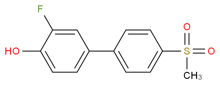 3-Fluoro-4'-(methylsulfonyl)-[1,1'-biphenyl]-4-ol_分子结构_CAS_1032825-01-6)