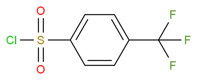 4-(三氟甲基)苯磺酰氯_分子结构_CAS_2991-42-6)