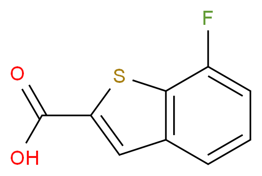 7-Fluoro-1-benzothiophene-2-carboxylic acid_分子结构_CAS_550998-67-9)