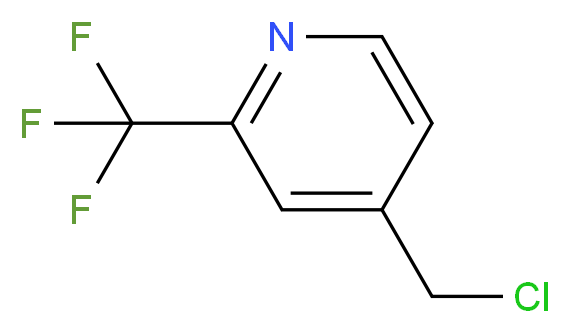 4-(chloromethyl)-2-(trifluoromethyl)pyridine_分子结构_CAS_1027545-48-7)