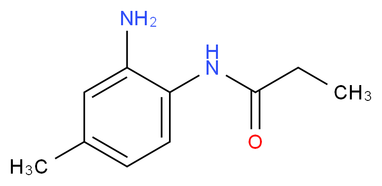 N-(2-amino-4-methylphenyl)propanamide_分子结构_CAS_946736-97-6)