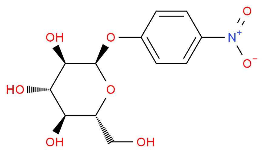 p-Nitrophenyl α-D-Glucopyranoside _分子结构_CAS_3767-28-0)