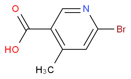 6-bromo-4-methylnicotinic acid_分子结构_CAS_1060804-74-1)