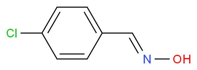 (E)-N-[(4-chlorophenyl)methylidene]hydroxylamine_分子结构_CAS_3848-36-0