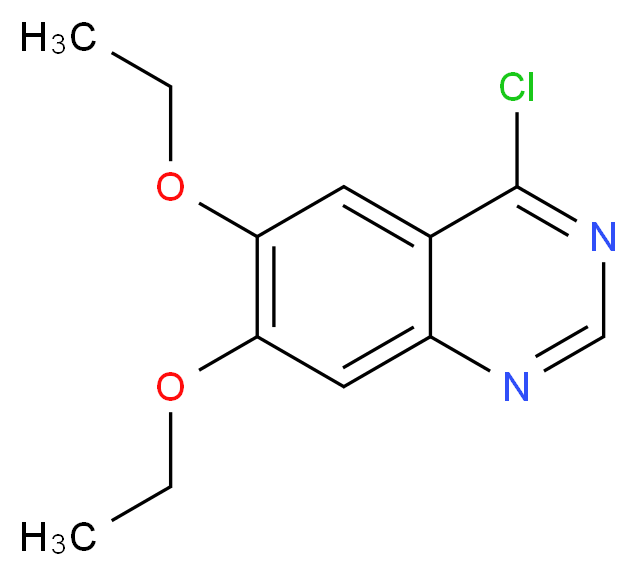 4-CHLORO-6,7-DIETHOXY-QUINAZOLINE_分子结构_CAS_162363-46-4)