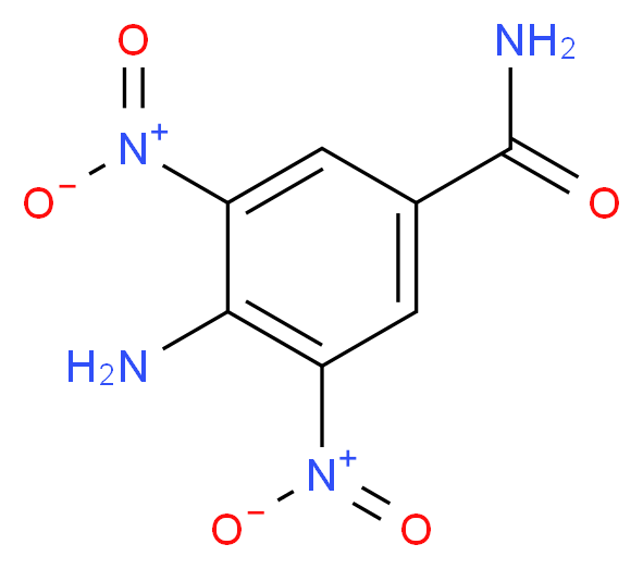 4-amino-3,5-dinitrobenzamide_分子结构_CAS_54321-79-8