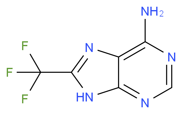 8-Trifluoromethyl-9H-purin-6-ylamine_分子结构_CAS_2993-05-7)