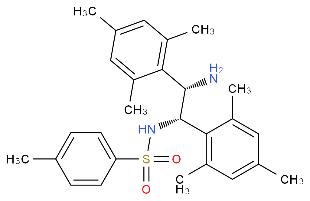 (1S,2S)-N-p-Tosyl-1,2-dimesitylethylenediamine_分子结构_CAS_1293946-41-4)