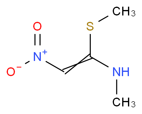 N-甲基-1-甲硫基-2-硝基乙烯胺_分子结构_CAS_61832-41-5)
