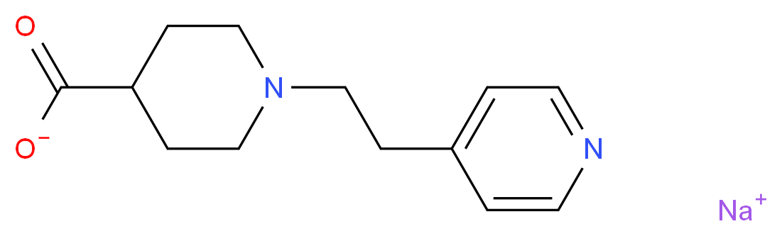 Sodium 1-(2-pyridin-4-ylethyl)piperidine-4-carboxylate_分子结构_CAS_)