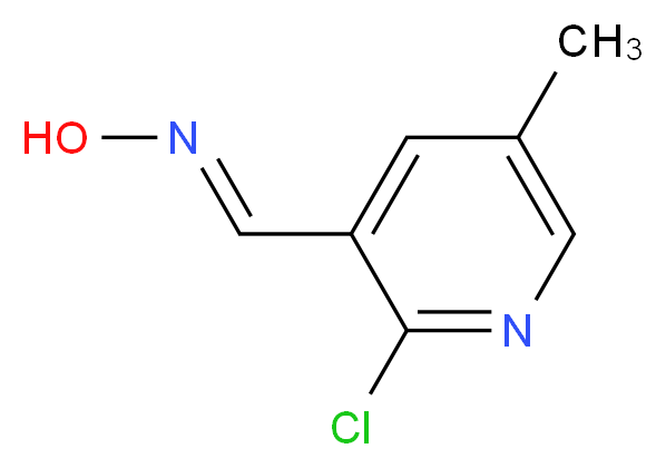 N-[(2-chloro-5-methylpyridin-3-yl)methylidene]hydroxylamine_分子结构_CAS_1203500-13-3