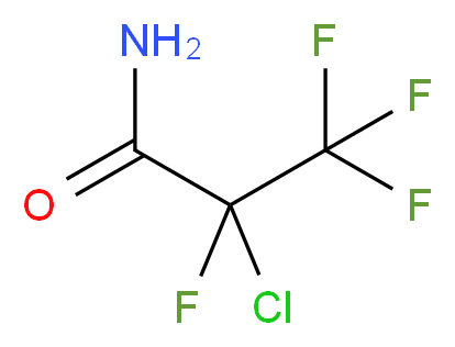 2-chloro-2,3,3,3-tetrafluoropropanamide_分子结构_CAS_6066-47-3