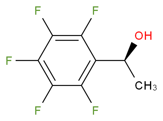 (1S)-1-(pentafluorophenyl)ethan-1-ol_分子结构_CAS_104371-20-2