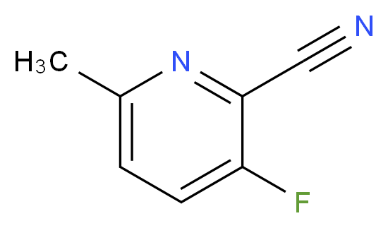 3-Fluoro-6-methylpyridine-2-carbonitrile_分子结构_CAS_1211527-37-5)