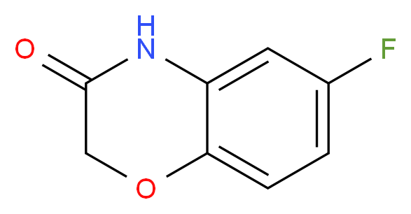 6-fluoro-3,4-dihydro-2H-1,4-benzoxazin-3-one_分子结构_CAS_398-63-0