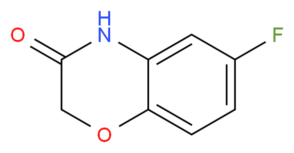 6-fluoro-3,4-dihydro-2H-1,4-benzoxazin-3-one_分子结构_CAS_)