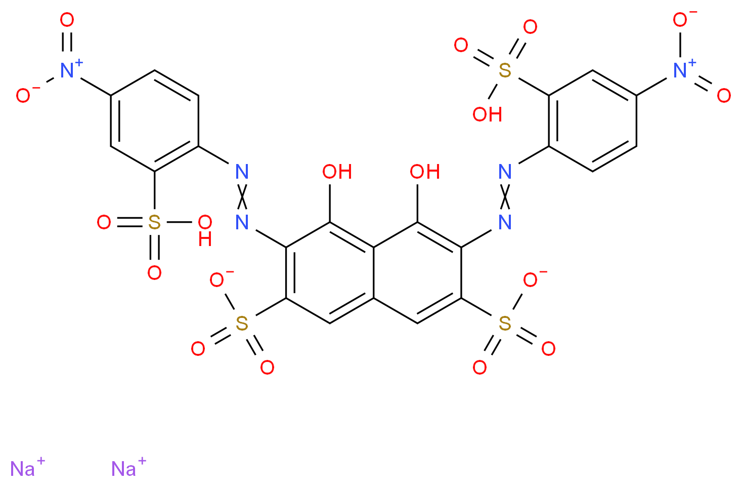 Nitrosulfonazo III_分子结构_CAS_1964-89-2)