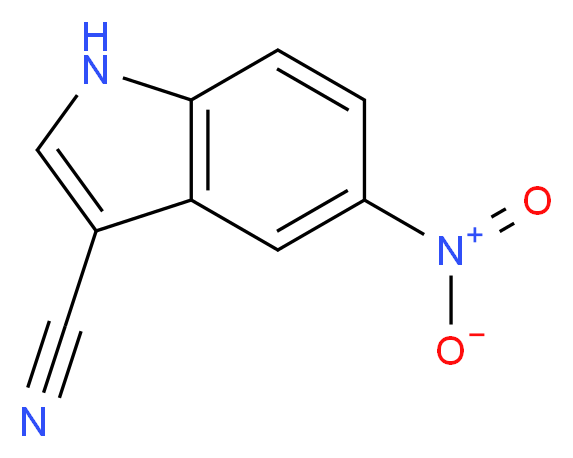 5-nitro-1H-indole-3-carbonitrile_分子结构_CAS_7147-14-0