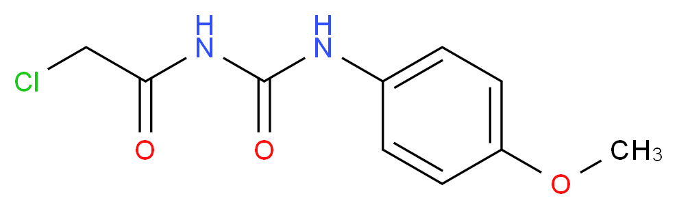 3-(2-chloroacetyl)-1-(4-methoxyphenyl)urea_分子结构_CAS_13558-78-6