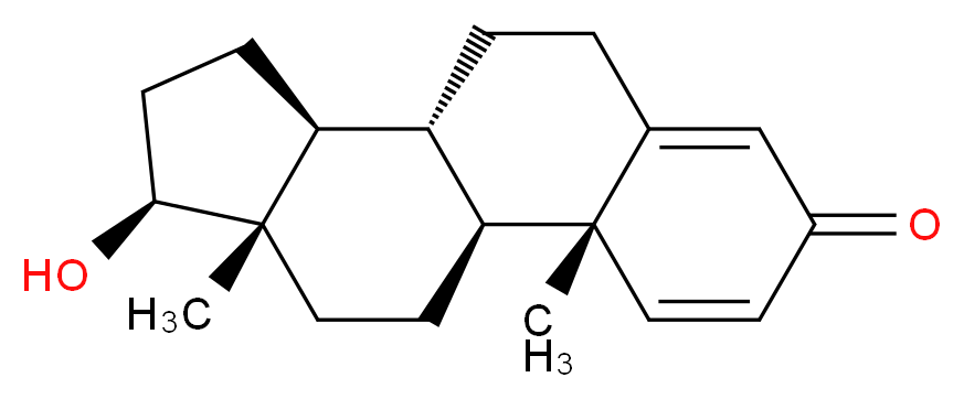 (1S,2R,10R,11S,14S,15S)-14-hydroxy-2,15-dimethyltetracyclo[8.7.0.0^{2,7}.0^{11,15}]heptadeca-3,6-dien-5-one_分子结构_CAS_846-48-0