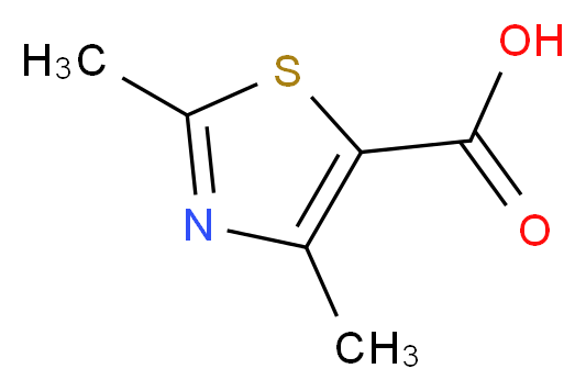 2,4-二甲基-1,3-噻唑-5-羧酸_分子结构_CAS_53137-27-2)