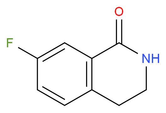 7-fluoro-1,2,3,4-tetrahydroisoquinolin-1-one_分子结构_CAS_885273-83-6