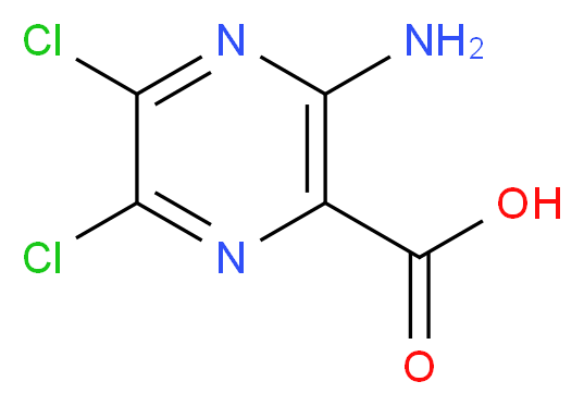 3-Amino-5,6-dichloropyrazine-2-carboxylic acid_分子结构_CAS_4853-52-5)