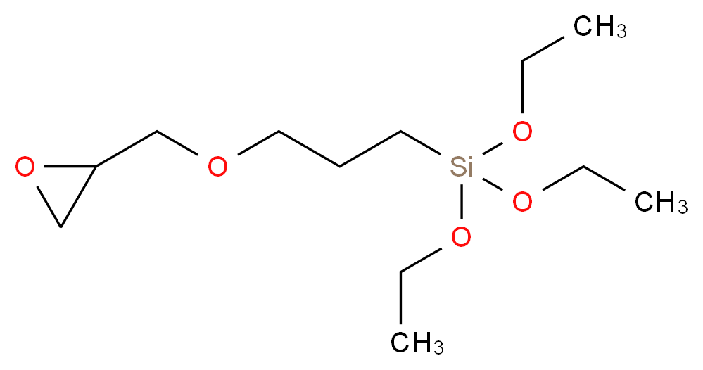 3-缩水甘油醚氧基丙基三乙氧基硅烷_分子结构_CAS_2602-34-8)