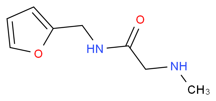 N-(2-Furylmethyl)-2-(methylamino)acetamide_分子结构_CAS_)