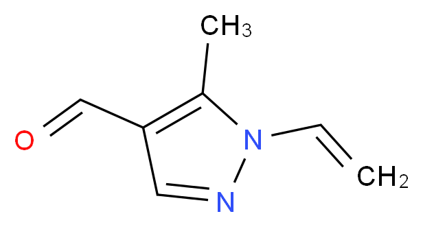 5-Methyl-1-vinyl-1H-pyrazole-4-carbaldehyde_分子结构_CAS_120841-97-6)