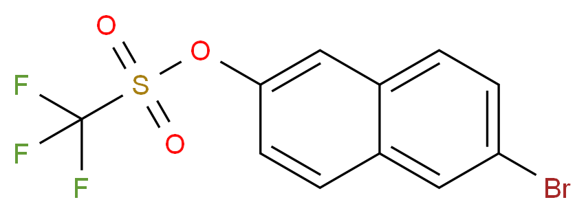 6-Bromo-2-naphthyl trifluoromethanesulphonate_分子结构_CAS_151600-02-1)