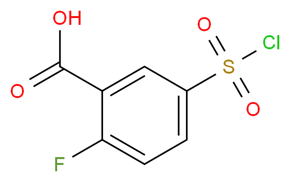 5-(chlorosulfonyl)-2-fluorobenzoic acid_分子结构_CAS_37098-75-2)