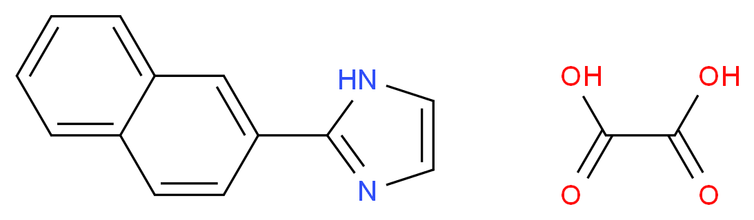 2-(naphthalen-2-yl)-1H-imidazole; oxalic acid_分子结构_CAS_1021868-82-5