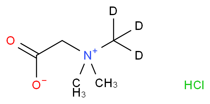 Betaine-d3 Hydrochloride_分子结构_CAS_1219349-47-9)